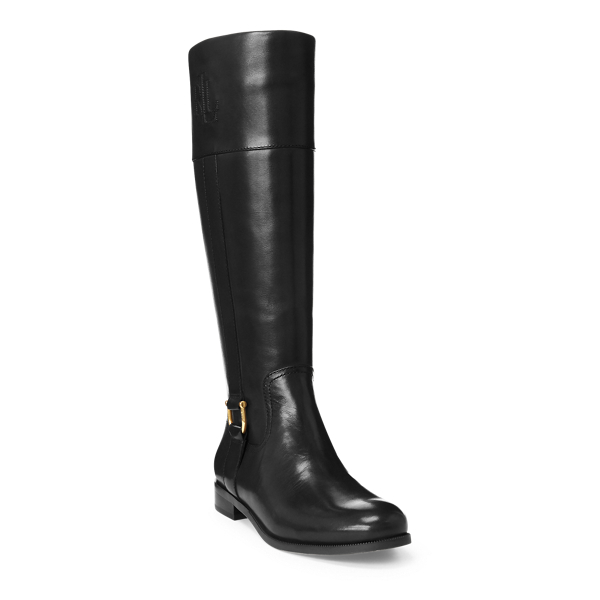Black Bernadine Leather Boot Lauren 3