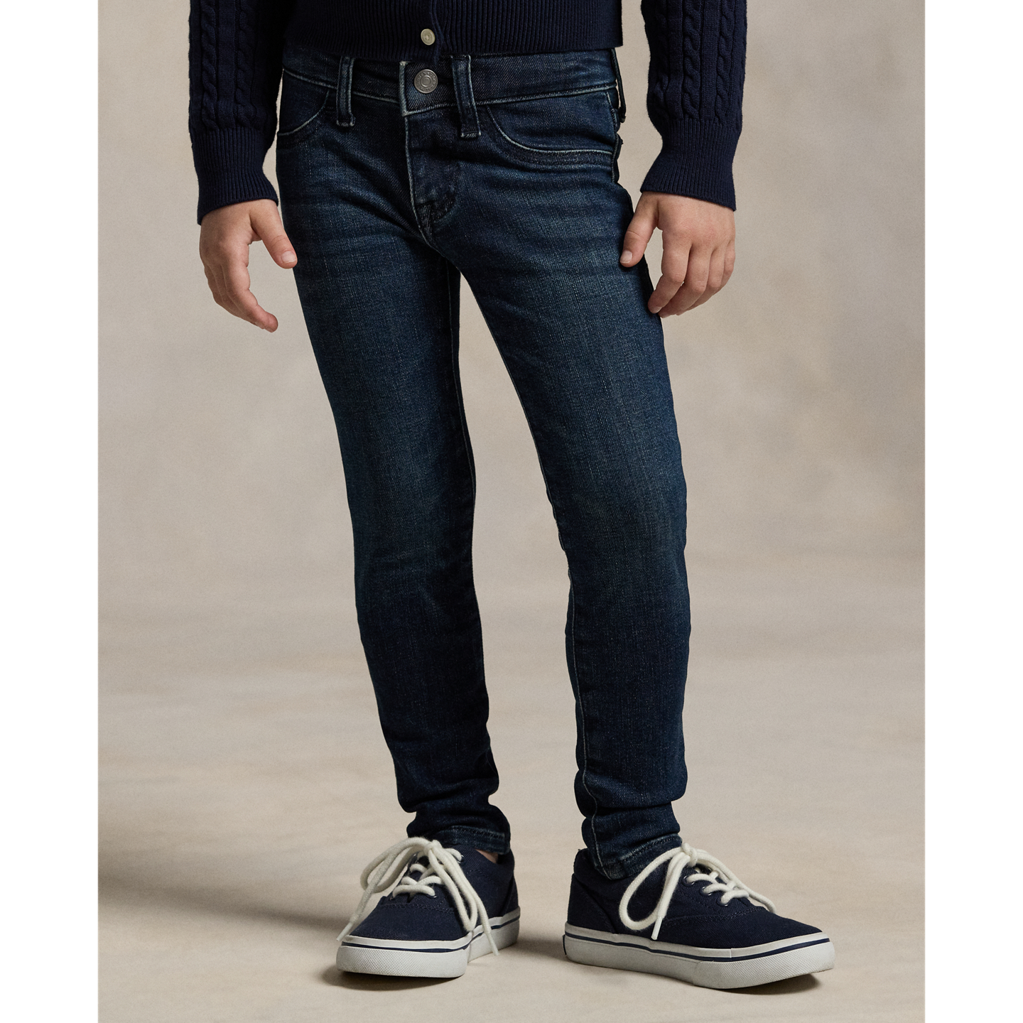 Детские леггинсы Ralph Lauren Aubrie Denim, цвет: Варёный — фото 2
