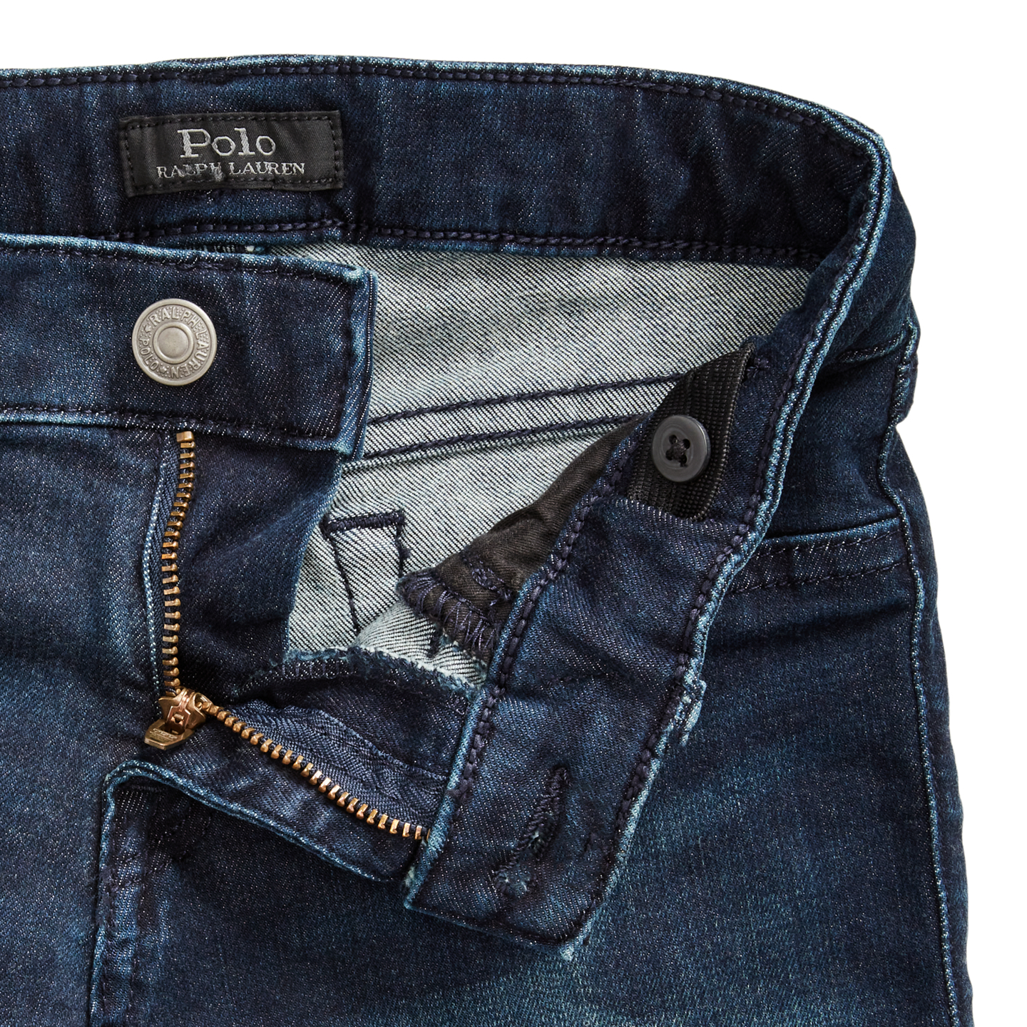 Детские леггинсы Ralph Lauren Aubrie Denim, цвет: Варёный — фото 4