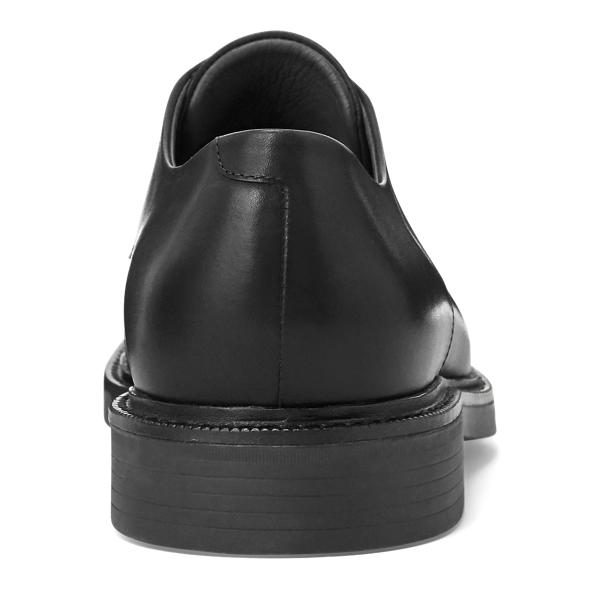 Black Asher Leather Cap Toe Shoe Polo Ralph Lauren 4