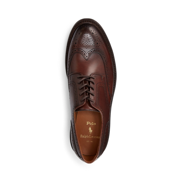Chaussures Asher &agrave; bout golf en cuir Polo Ralph Lauren en Brun 4