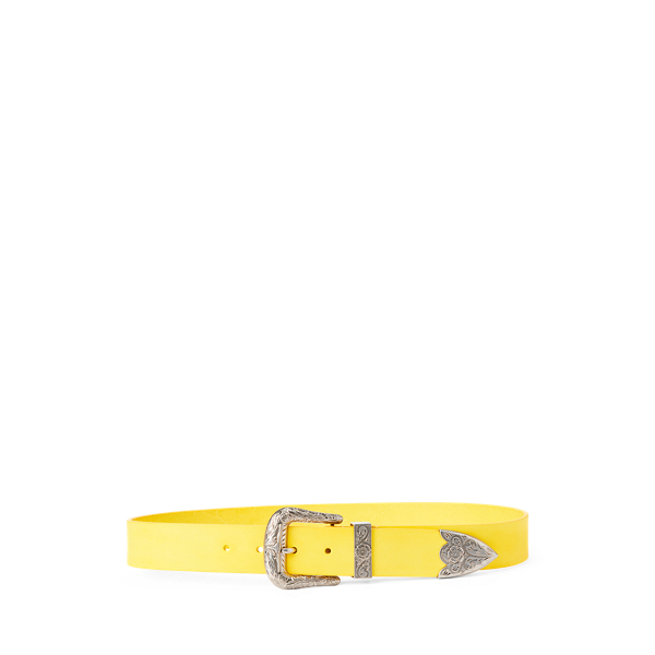 Western-Style Leather Belt Ralph Lauren Collection 1