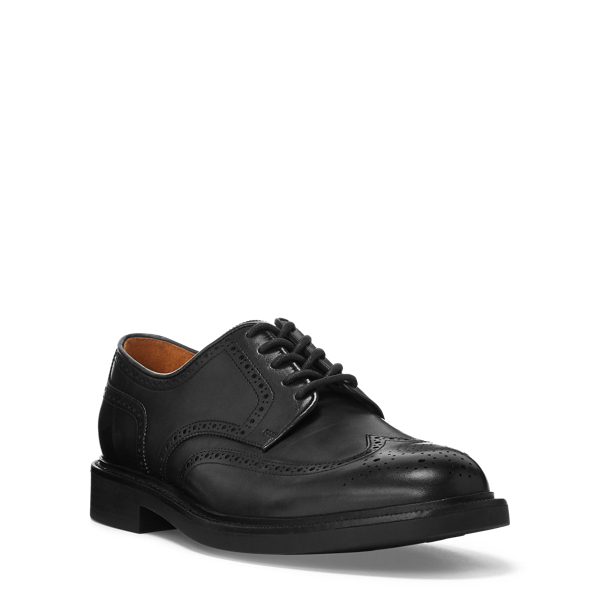 Asher Leather Wingtip Polo Ralph Lauren in Black 3