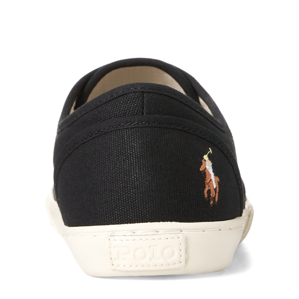 Black Ethan Canvas Sneaker Polo Ralph Lauren 4