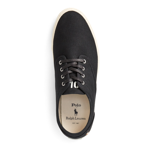 Black Ethan Canvas Sneaker Polo Ralph Lauren 5