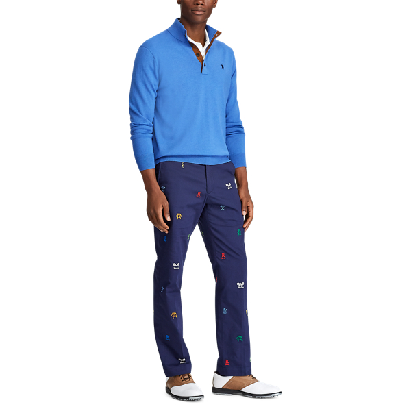 Indigo Sky Merino Wool Mockneck Jumper Polo Golf 2
