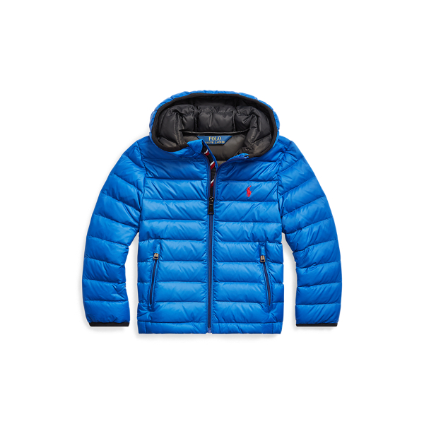 Chaqueta de plum&oacute;n plegable con capucha