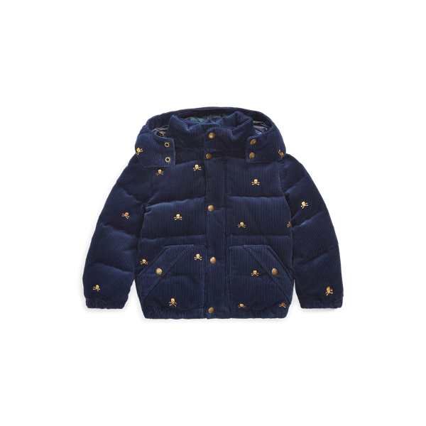 Corduroy Down Hooded Jacket Boys 1.5-6 Years 1