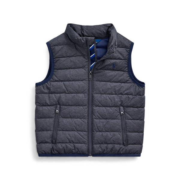 Packable Quilted Down Vest Boys 1.5-6 Years em 1