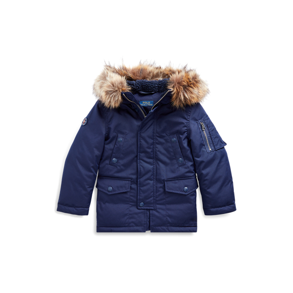 Faux-Fur-Trim Down Parka Boys 2-7 1