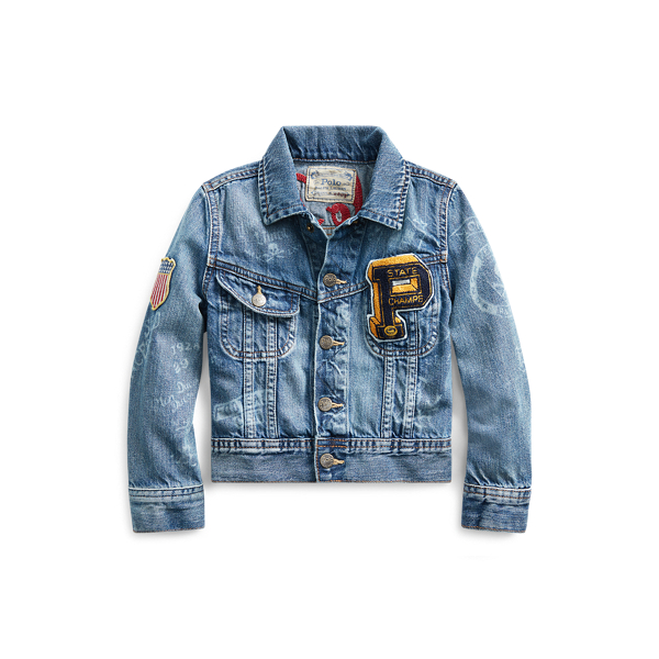 Denim Graphic Trucker Jacket Boys 1.5-6 Years em 1
