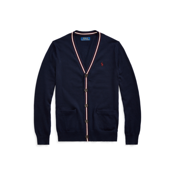 Cardigan col en&nbsp;V en coton