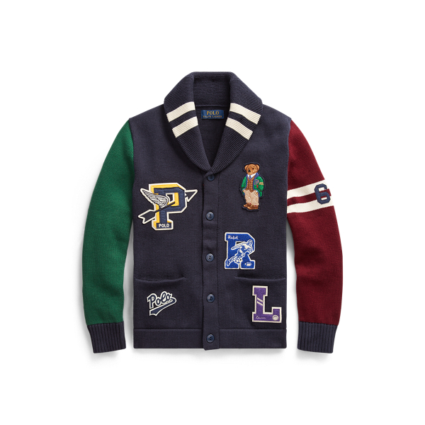 Polo Bear Cotton Cardigan Boys 6-14 Years 1