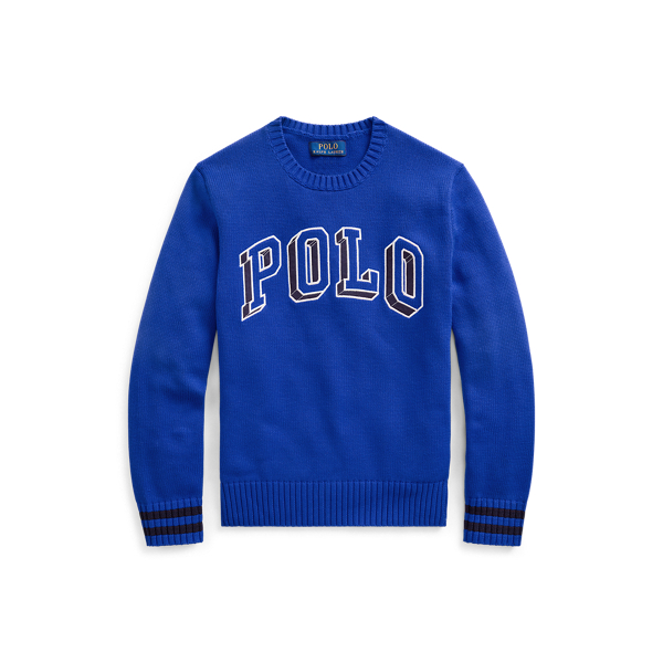 Polo Cotton Crewneck Sweater Boys 6-14 Years in 1