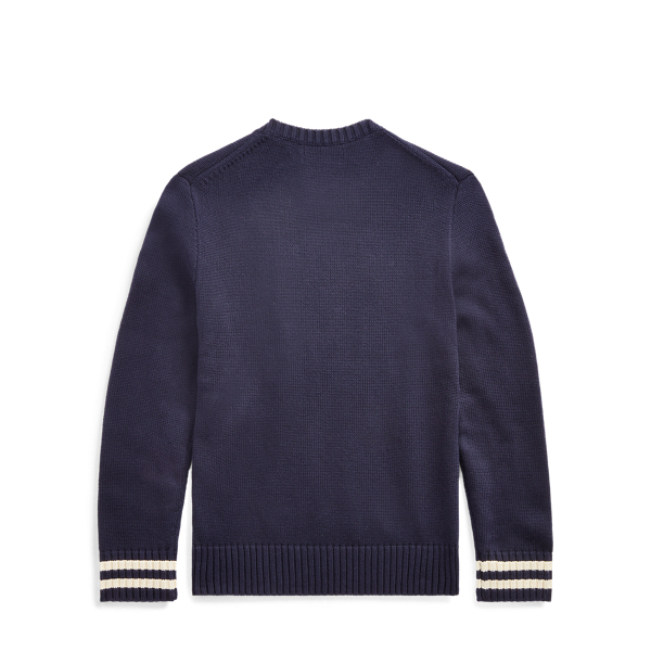 RL Navy Multi Polo Cotton Crewneck Jumper Boys 6-14 Years 2