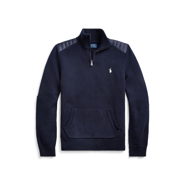 Pull &agrave; col chemin&eacute;e laine et coton Boys 6-14 Years en 1
