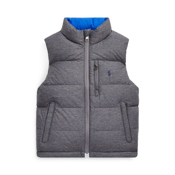 Reversible Quilted Down Vest Boys 6-14 Years in 1