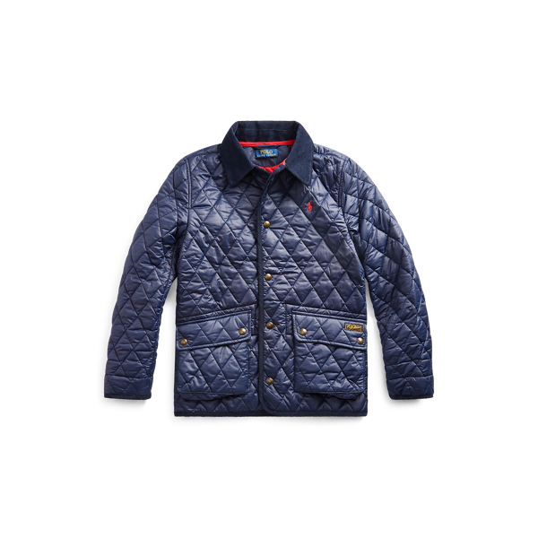 The Iconic Quilted Car Coat for Boys Ralph Lauren UZ