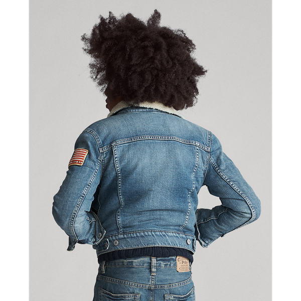 Bassett Sherpa Wash Fleece-Lined Trucker Jacket Boys 8-20 4