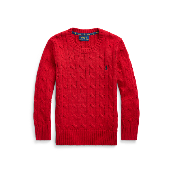 Maglia in cotone a trecce