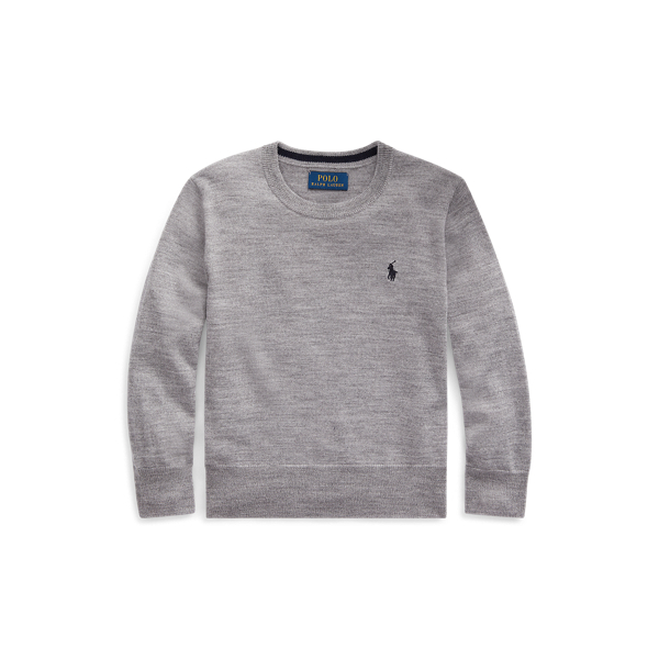 Wool Crewneck Jumper Boys 1.5-6 Years 1