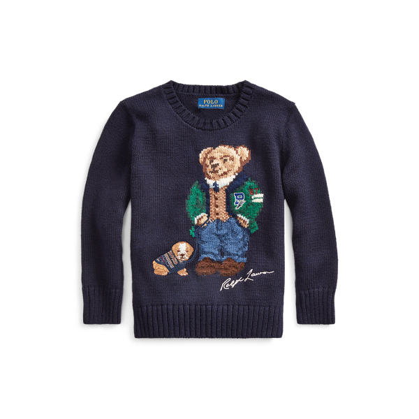 Jersey de lana y algod&oacute;n con Polo Bear Boys 1.5-6 Years en 1