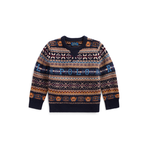 Bear Fair Isle Jumper Boys 1.5-6 Years 1