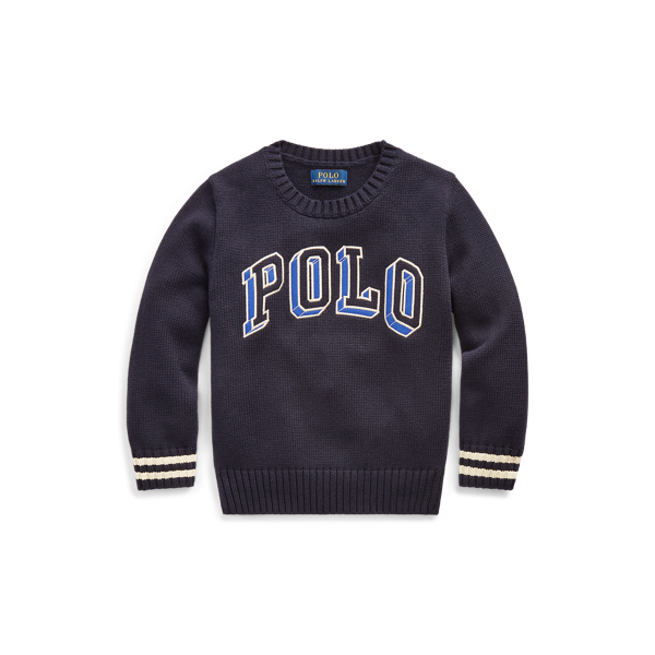 Pull Polo &agrave; col rond en coton
