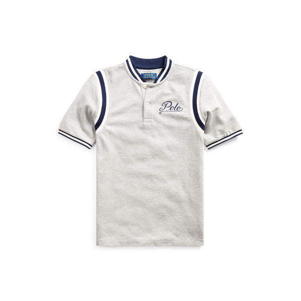 Chemise graphique coton piqu&eacute; Boys 6-14 Years en 1