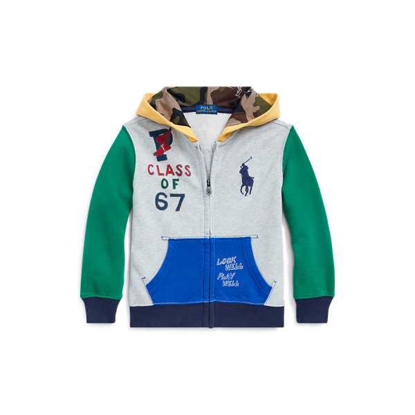 Colour-Blocked Cotton Hoodie Boys 1.5-6 Years 1