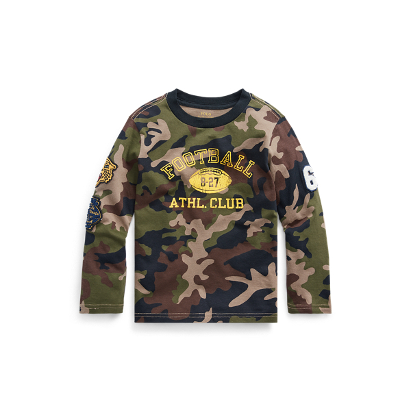 Camo-Print Cotton Jersey Tee Boys 1.5-6 Years 1