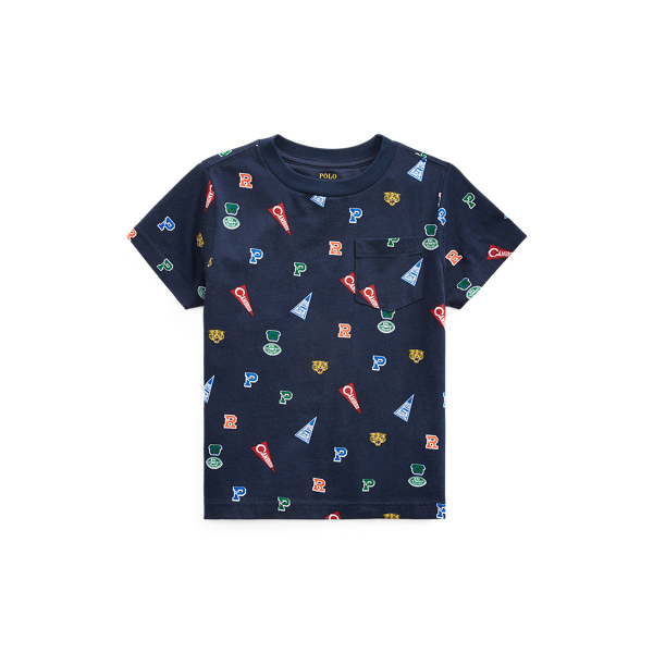 Pennant-Print Cotton Tee