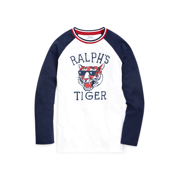 T-shirt de baseball graphique coton Boys 6-14 Years en 1