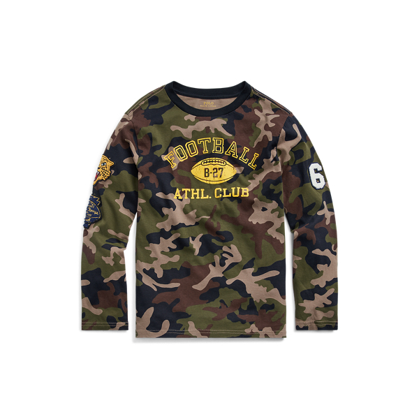 Camo-Print Cotton Jersey Tee Boys 6-14 Years 1