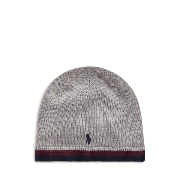 Striped Merino Wool Hat Boys 6-14 Years 1