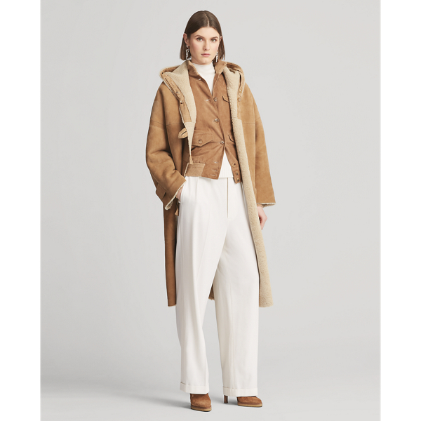 Jodi Shearling Toggle Coat for Women Ralph Lauren® LI