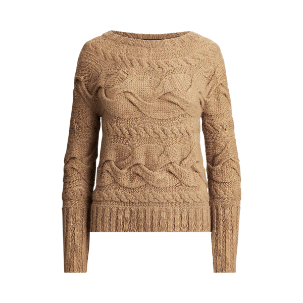 Aran-Knit Crewneck Jumper Ralph Lauren Collection 1