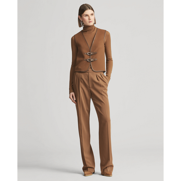 Cognac Ciaran Wool Gilet Ralph Lauren Collection 4