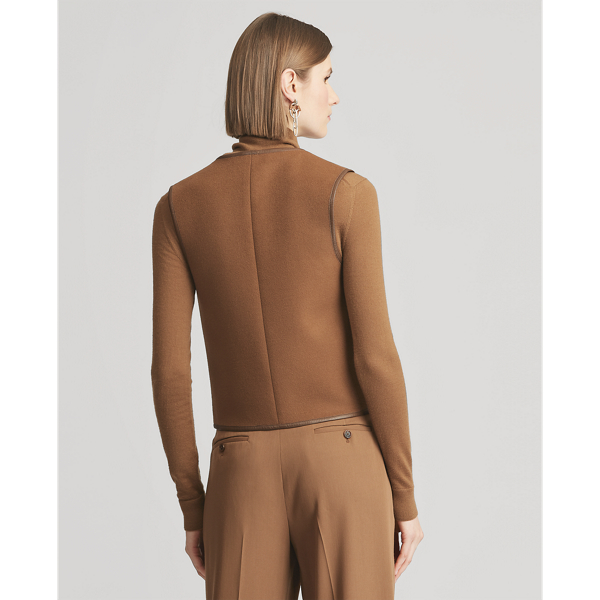 Cognac Ciaran Wool Gilet Ralph Lauren Collection 5