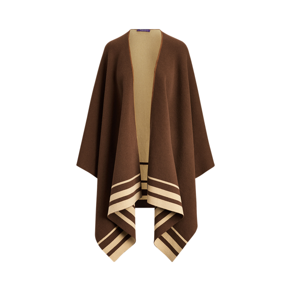 Reversible Wool-Blend Poncho Ralph Lauren Collection 1