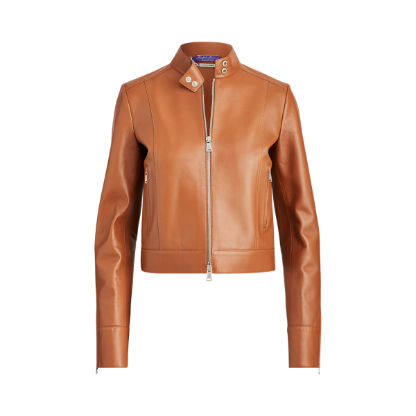 Zinnia Lambskin Moto Jacket Ralph Lauren Collection 1