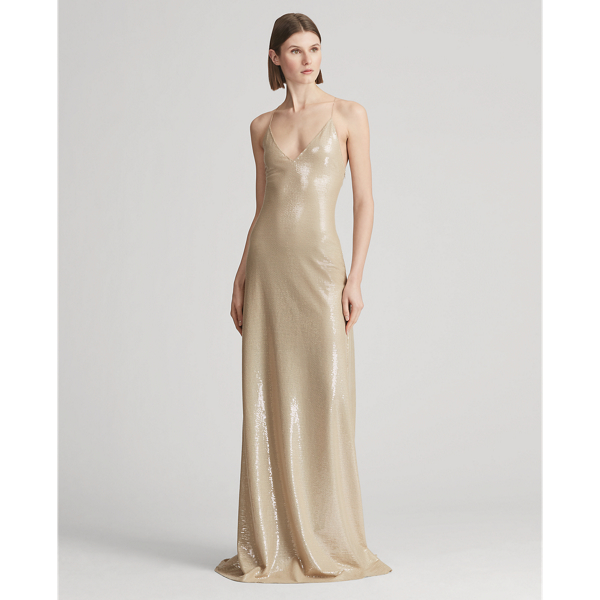 Vanilla Abendkleid Marieke mit Pailletten Ralph Lauren Collection 1