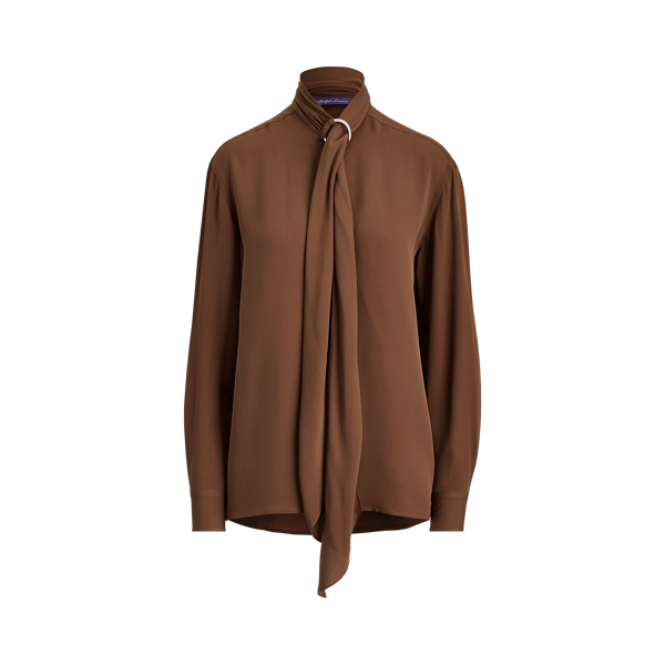 Wescott Necktie Silk Blouse Ralph Lauren Collection in 1