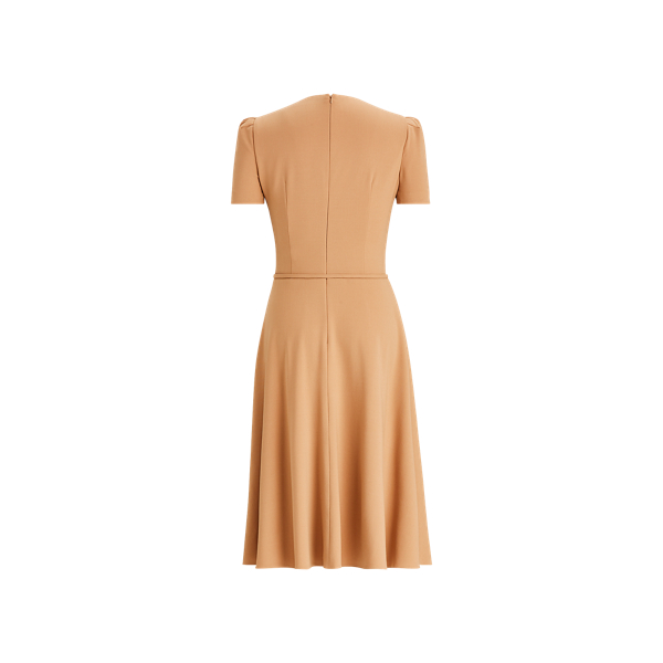 Camel Eldridge Belted Wool Dress Ralph Lauren Collection 2