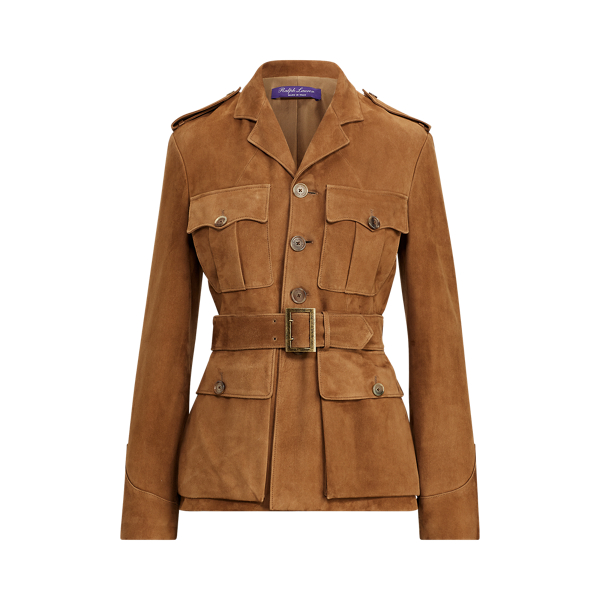Bryn Belted Lamb-Suede Jacket Ralph Lauren Collection 1