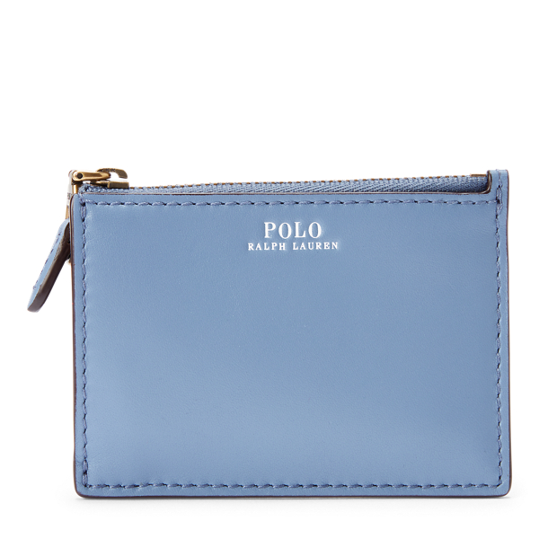 Nappa Leather Zip Card Case
