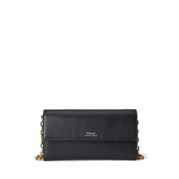 Leather Small Chain Wallet Polo Ralph Lauren 1