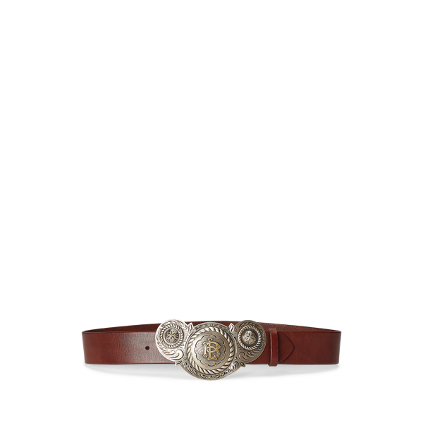 Ceinture &agrave; plaque Santa Fe Polo Ralph Lauren en 1