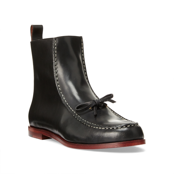 Black Delaney Leather Boot Polo Ralph Lauren 2