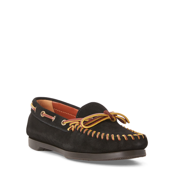 Black Suede Moccasin Polo Ralph Lauren 3